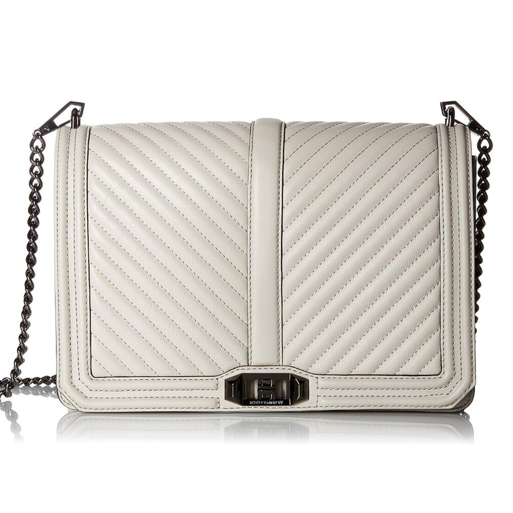 BRAND NEW!! NWT Rebecca Minkoff Chevron Quilted Jumbo Love Crossbody